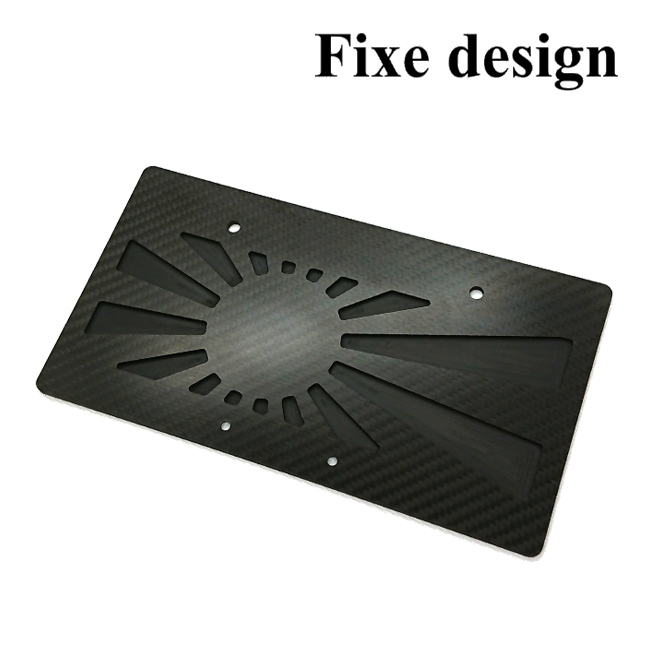 Fixe design CFRP ライセンスプレートベース アサヒ バックサイド Fixe design CFRP ライセンスプレートベース アサヒ バックサイド