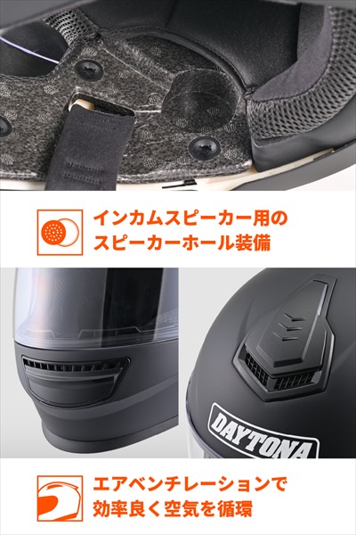 DAYTONA（デイトナ） 在庫有 マットブラック Mサイズ 送料無料