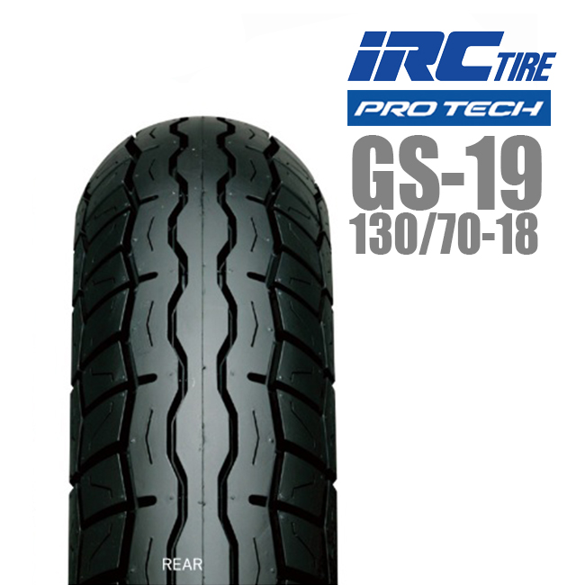 IRC IRC PROTECH GS-19 130/70-18 リア用タイヤ 321660 M/C 63H TL