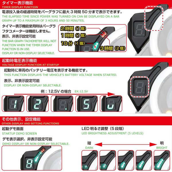 KITACO（キタコ） 送料無料 ギヤポジションインジケーター 761-1470000
