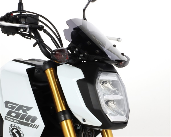KITACO 可変式エアロバイザー グロム JC92用 KITACO（キタコ） 送料無料 エアロバイザー スモーク グロム JC92