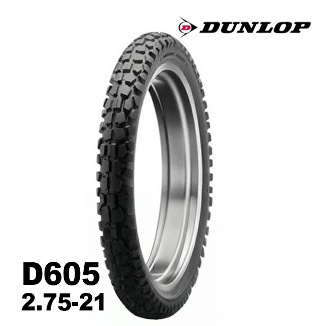 DUNLOP（ダンロップ） 在庫有 正規品 2.75-21 D605 45P WT フロント