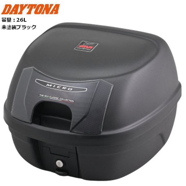 傷汚れなどはなく！美品です！ DAYTONA（デイトナ） GIVI E26N2W 未塗装ブラック 26L 61416 : アイ