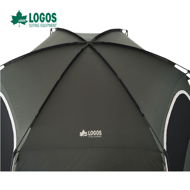 LOGOS ロゴス neos コネクトベース・ヘキサドーム 600-BF 71202007 大型ドームテント 米国基準 難燃加工 防水・UVカット グループキャンプ イベントの画像