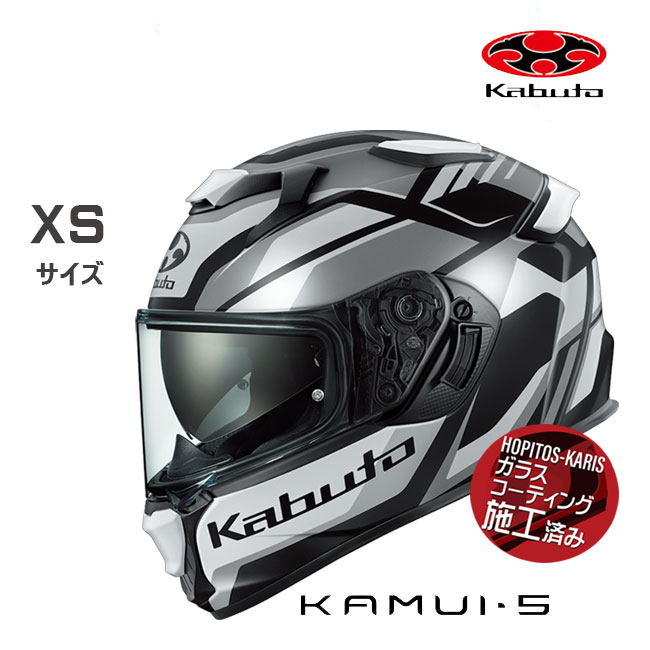 OGK KABUTO �I�[�W�[�P�[�J�u KAMUI5 �J���C�T GRAVIX �O�����B�N�X KAMUI-5 �t���b�g�u���b�N�O���[ XS �t���t�F�C�X�w�����b�g
