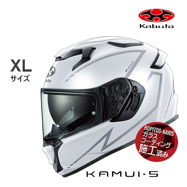 OGK KABUTO �I�[�W�[�P�[�J�u�g KAMUI5 SPRIA �J���C5 �X�v���A KAMUI-5  �p�[���z���C�g�V���o�[ L �I�[�g�o�C�p �t���t�F�C�X�w�����b�g ����