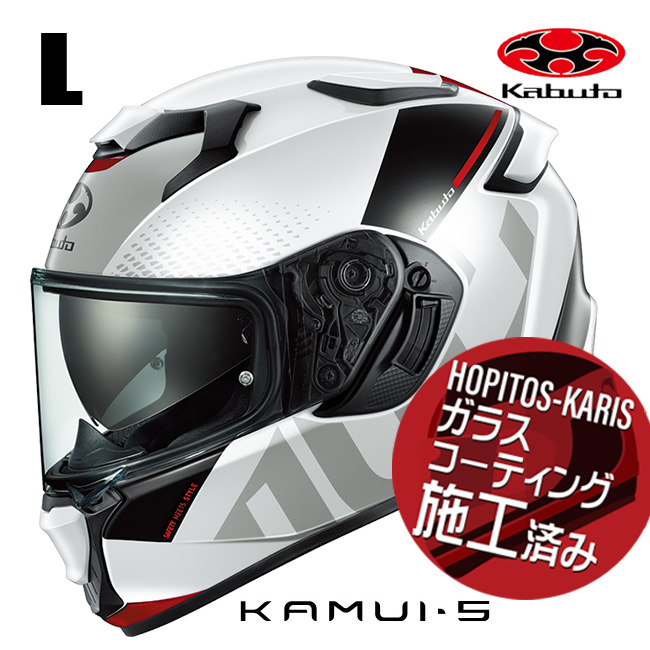 OGK KABUTO �I�[�W�[�P�[�J�u�g KAMUI5 VELTA KAMUI-5 �J���C5 ���F���^ �z���C�g���b�h L�T�C�Y �I�[�g�o�C�p �t���t�F�C�X�w�����b�g