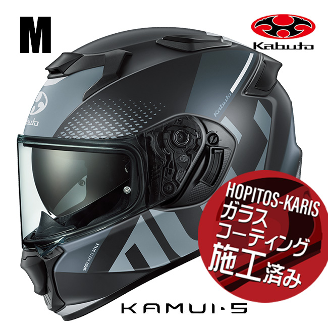 OGK KABUTO �I�[�W�[�P�[�J�u�g KAMUI5 VELTA KAMUI-5 �J���C5 ���F���^ �t���b�g�u���b�N�O���[ M�T�C�Y �I�[�g�o�C�p �t���t�F�C�X�w�����b�g