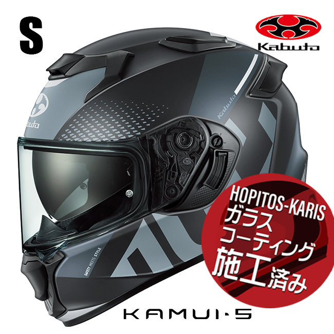 OGK KABUTO �I�[�W�[�P�[�J�u�g KAMUI5 VELTA KAMUI-5 �J���C5 ���F���^ �t���b�g�u���b�N�O���[ S�T�C�Y �I�[�g�o�C�p �t���t�F�C�X�w�����b�g