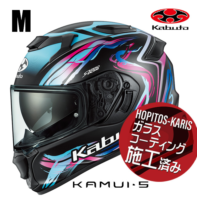 OGK KABUTO �I�[�W�[�P�[�J�u�g KAMUI5 LUNOA KAMUI-5 �J���C5 ���m�A �t���b�g�u���b�N�l�I�� M�T�C�Y �I�[�g�o�C�p �t���t�F�C�X�w�����b�g