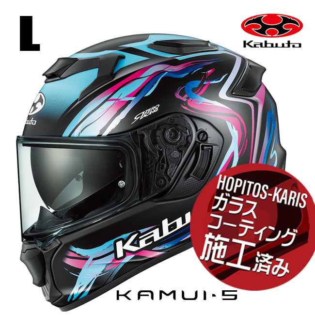 OGK KABUTO �I�[�W�[�P�[�J�u�g KAMUI5 LUNOA KAMUI-5 �J���C5 ���m�A �t���b�g�u���b�N�l�I�� L�T�C�Y �I�[�g�o�C�p �t���t�F�C�X�w�����b�g