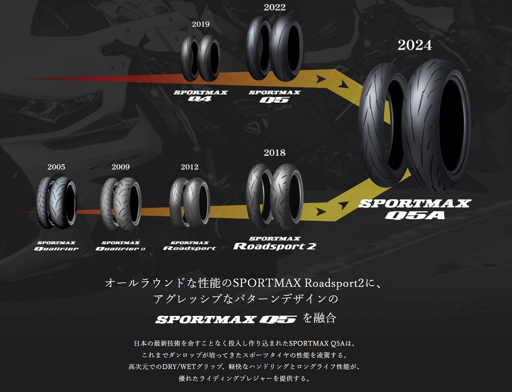 パーツ SPORTMAX Q5A 150/60R18 67H 354877 REAR 楽天市場】DUNLOP SPORTMAX Q5A 150/60R18 M/C 67H リア Hレンジ