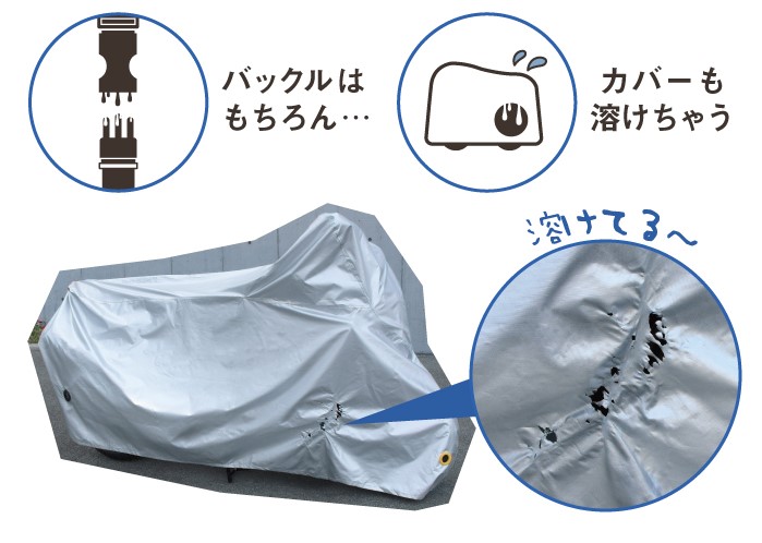 AMBOOT アンブート すぐかけられるバイクカバー QBC-L Lサイズ ガン