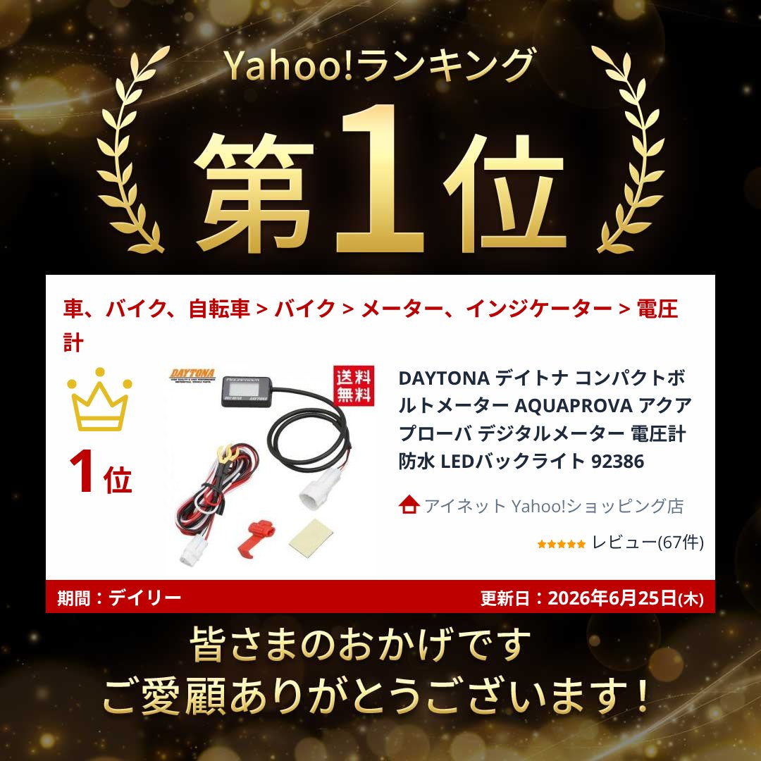 専用ページです DAYTONA デイトナ コンパクトボルトメーター AQUAPROVA アクアプローバ