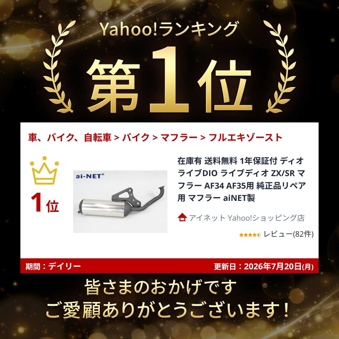 aiNET（アイネット） 在庫有 送料無料 1年保証付 ディオ ライブDIO
