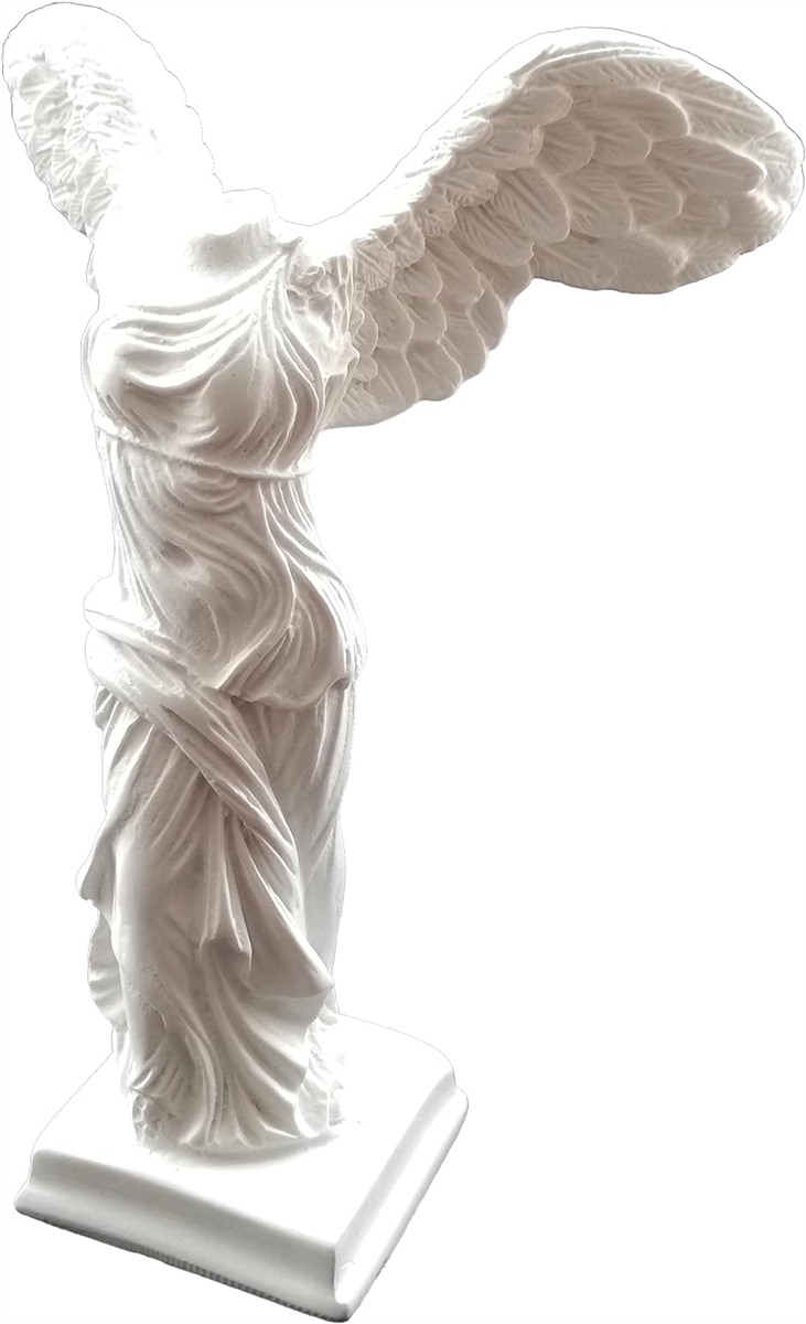 自宅が美術館 石膏風人物像 全身像14cm サモトラケのニケ勝利の女神( 14cm〜28cm)