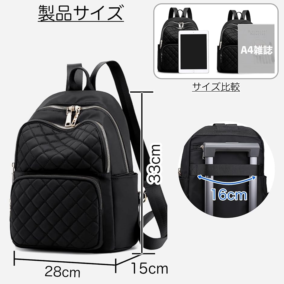 リュック バックパック レディース キルティング 軽量 キャリーオン
