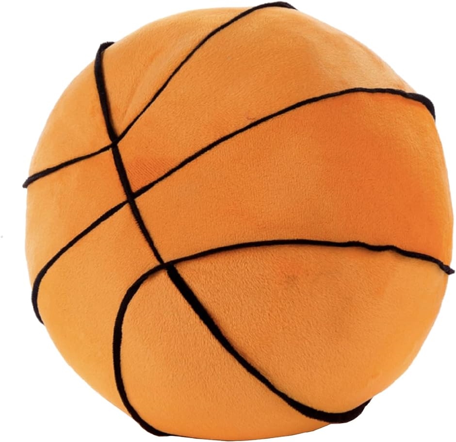 ボール クッション ぬいぐるみ 枕 ふわふわ やわらか 昼寝 インテリア プレゼント( オレンジ色バスケットボール)