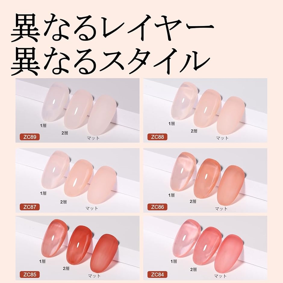Amazon | ジェルネイル フラッシュネイル Coikaze カラージェル