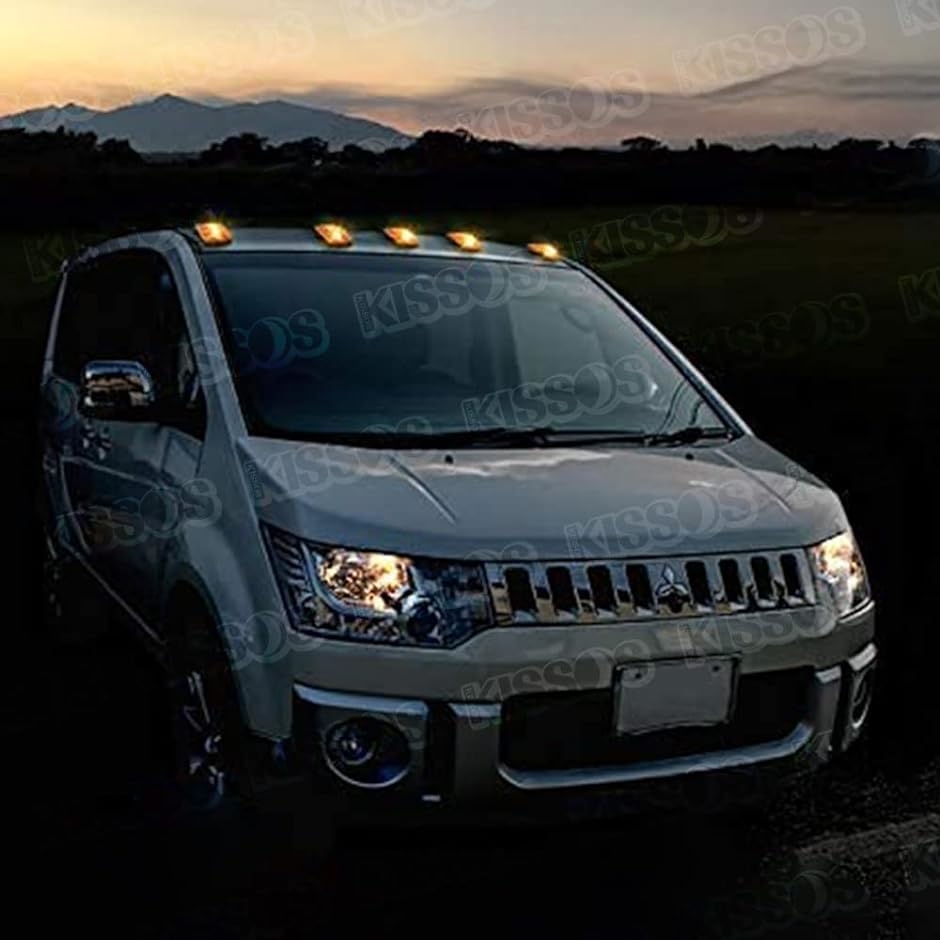 ルーフライト ルーフマーカー アンバー LED アメ車 シボレー トラック SUV ワークライト 汎用 5個セット