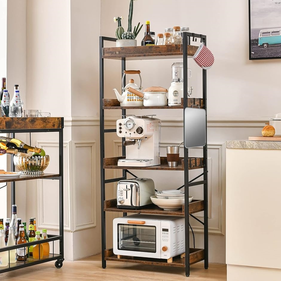 オープンシェルフ 本棚 収納棚 ラック(古木色, 幅60x5段) : スピード