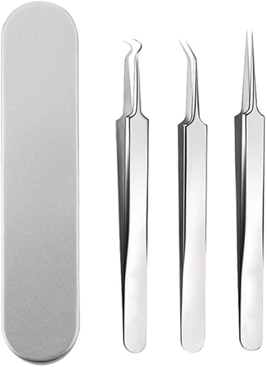 精密ピンセット 極細0.3mm マイクロピンセット プラモデル 先