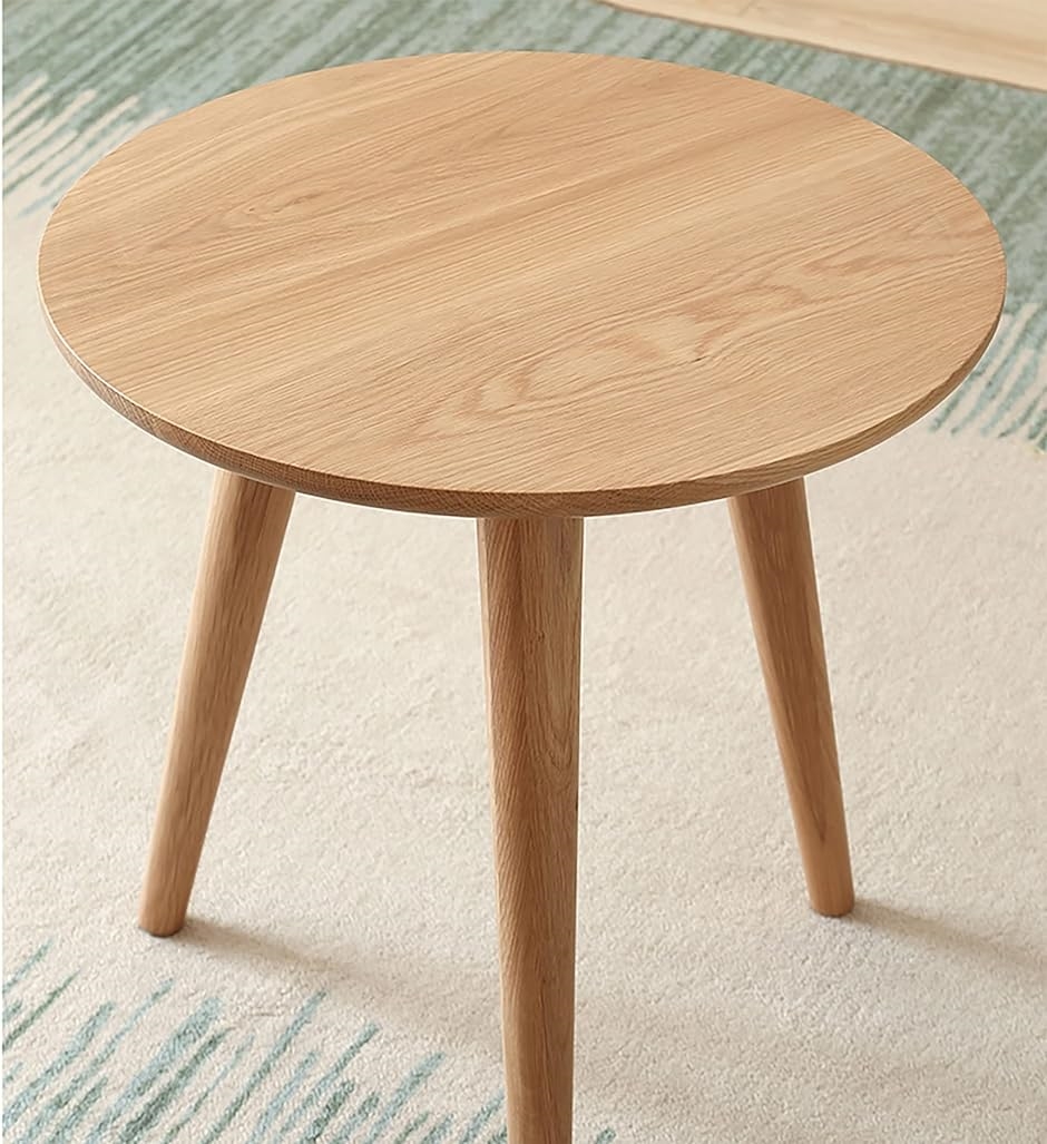 丸テーブル サイドテーブル カフェテーブル 直径60cmx高さ60cm( ナチュラル,  直径60cm)｜horikku｜03