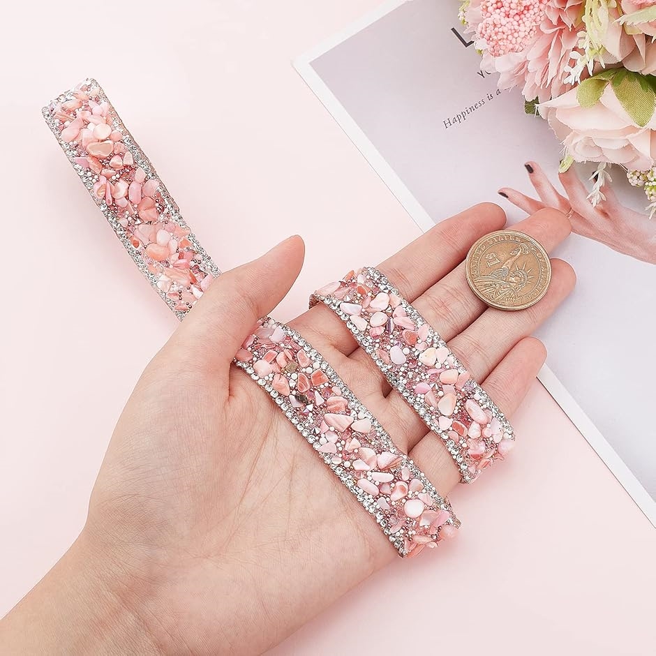 ラインストーンリボン 幅20mm 長さ1m アイロン シート 縫製装飾