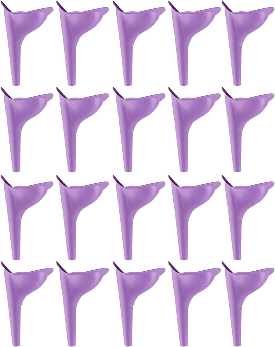 女性専用 立ち小便器 介護 災害 緊急トイレ アウトドア レディース 簡易トイレ 妊婦( 紫20個セット)