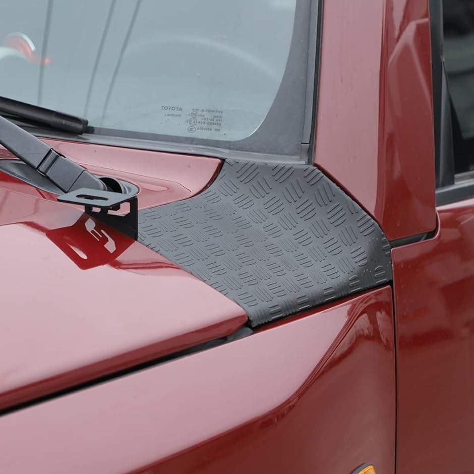 トヨタ FJクルーザー 2007-2021に対応 車のボンネットの両側にある装飾パネル 自動車用装飾パネル 外装パーツ ABS 2点セット
