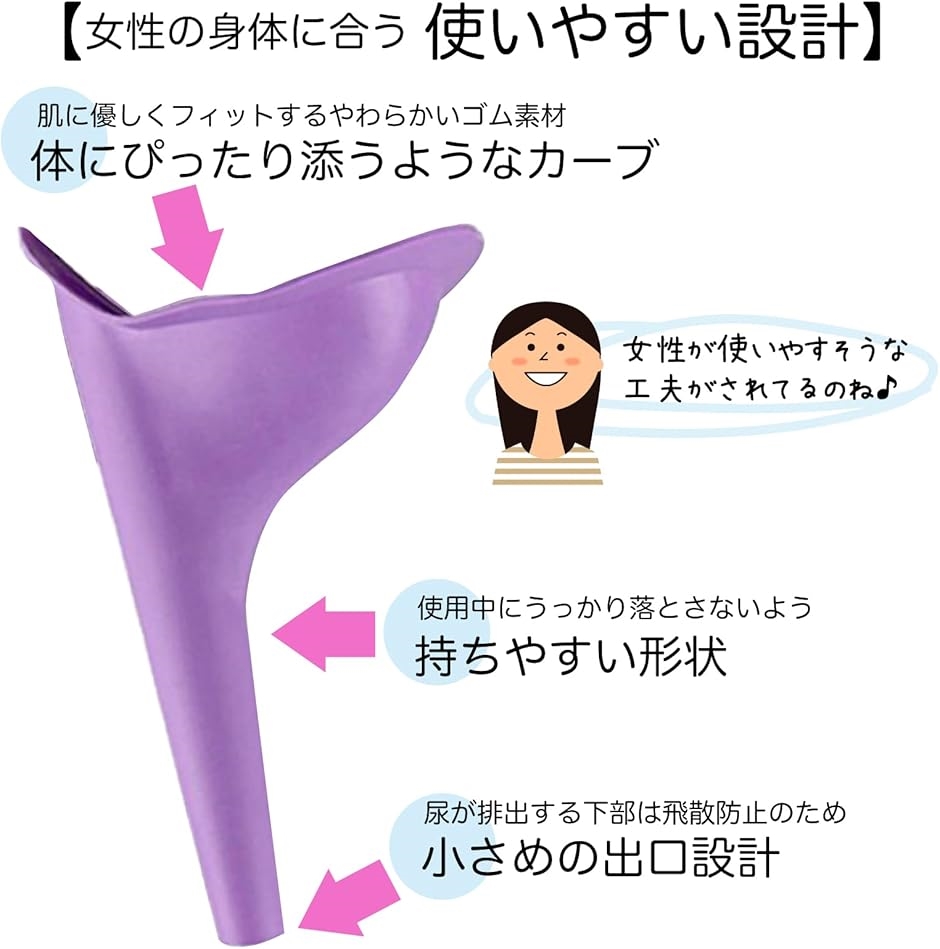 女子トイレ　除き 女性用 立ち小便器 携帯トイレ 折畳み 簡易トイレ 災害用 防災グッズ 立ちしょん器 女の子 紫( 紫（本体のみ10個セット）) : スピード発送  ホリック - 通販 - Yahoo!ショッピング