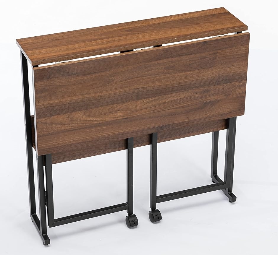 未使用SYALEN 折りたたみデスク 机 SLDK-01BR80 W80 D53 折りたたみデスク テレワークデスク 幅80 奥行53( ブラウン