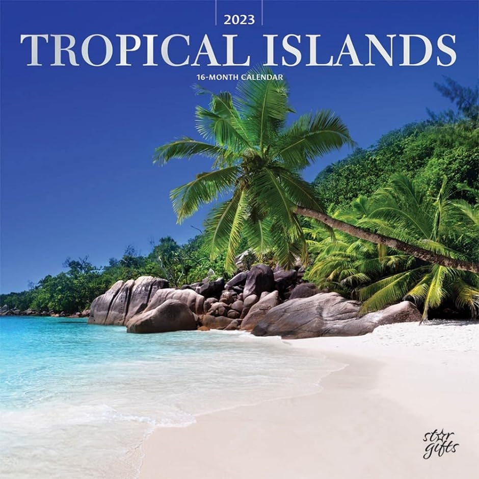 TROPICAL ISLANDS トロピカルアイランド 2023年 カレンダー 令和5年 / 30x60cm 壁掛けカレンダー 風景 旅行｜horikku