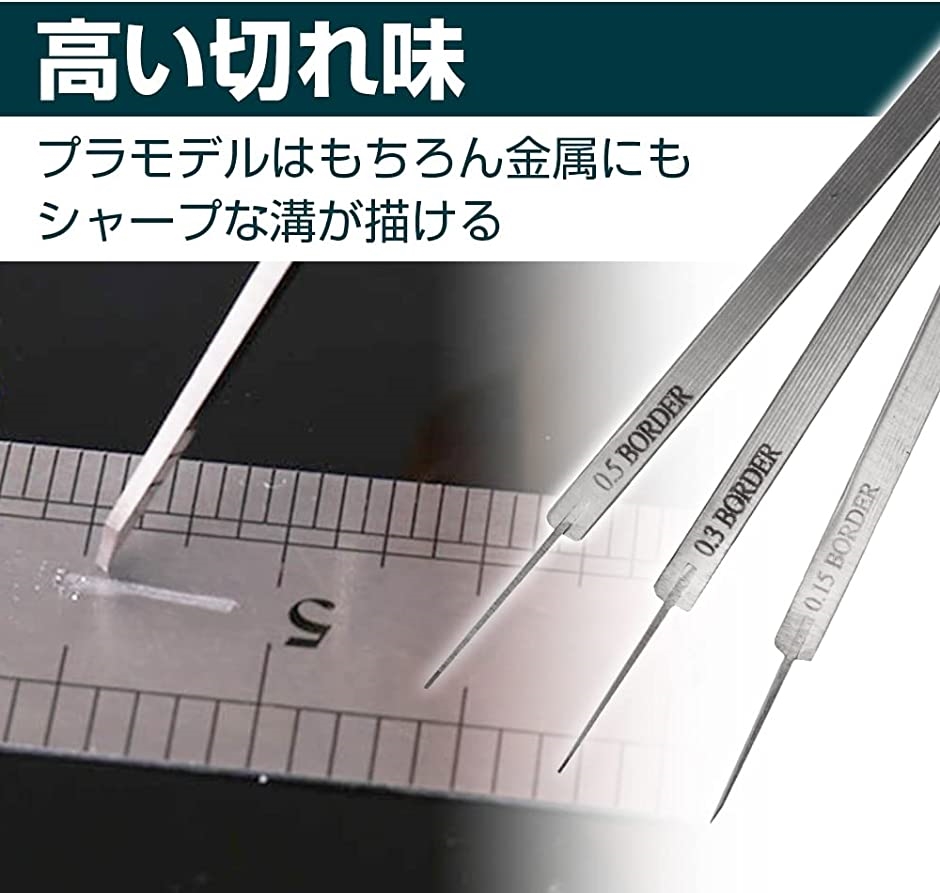 新しいコレクション スジボリ 万能タガネ 2本セット ガイドテープ付