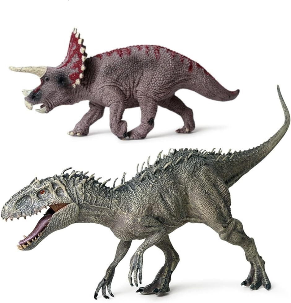 恐竜 おもちゃ フィギュア セット インドミナスレックス トリケラトプス ミナス＋Kトリケラトプス