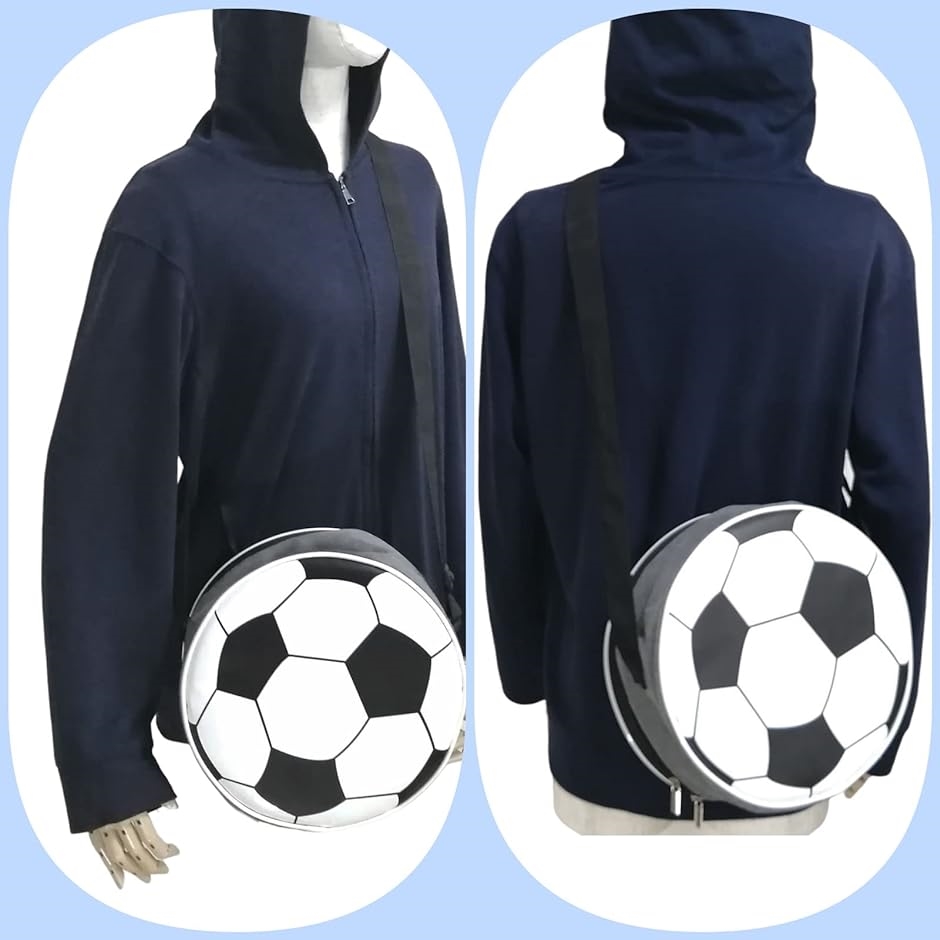 保冷バッグ 小さめ 子供 サッカーボール型 斜めがけバッグ 保冷用 クーラーバッグ 小型( グレー)｜horikku｜04