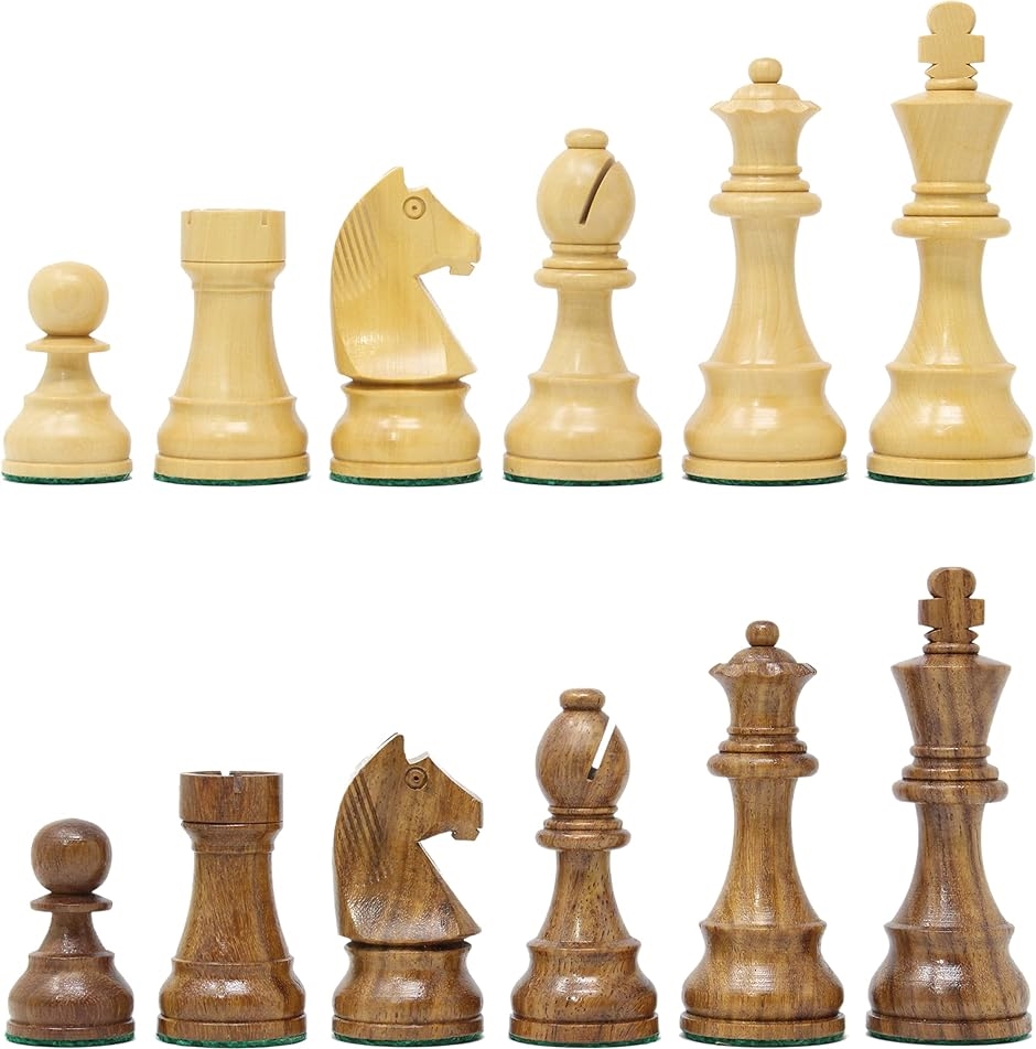 ChessJapan チェス駒 オフィシャル・スタントン 95mm 日本チェス連盟公式用具( マルチカラー)｜horikku