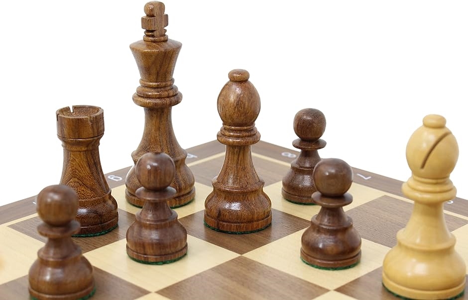 ChessJapan チェス駒 オフィシャル・スタントン 95mm 日本チェス連盟公式用具( マルチカラー)｜horikku｜06