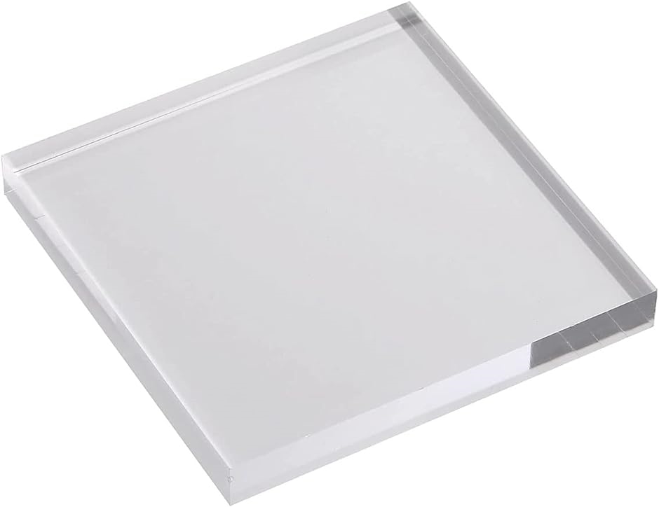 アクリル 透明 アクリルパネル ディスプレイスタンド 正方形12x 1.5cm( 正方形12x 12x 1.5cm)