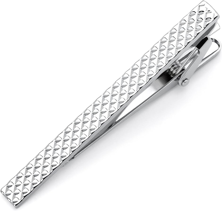 ネクタイピン メンズ おしゃれ シルバー ワニロ式 ブランド 就職祝い フォーマル(シルバー)