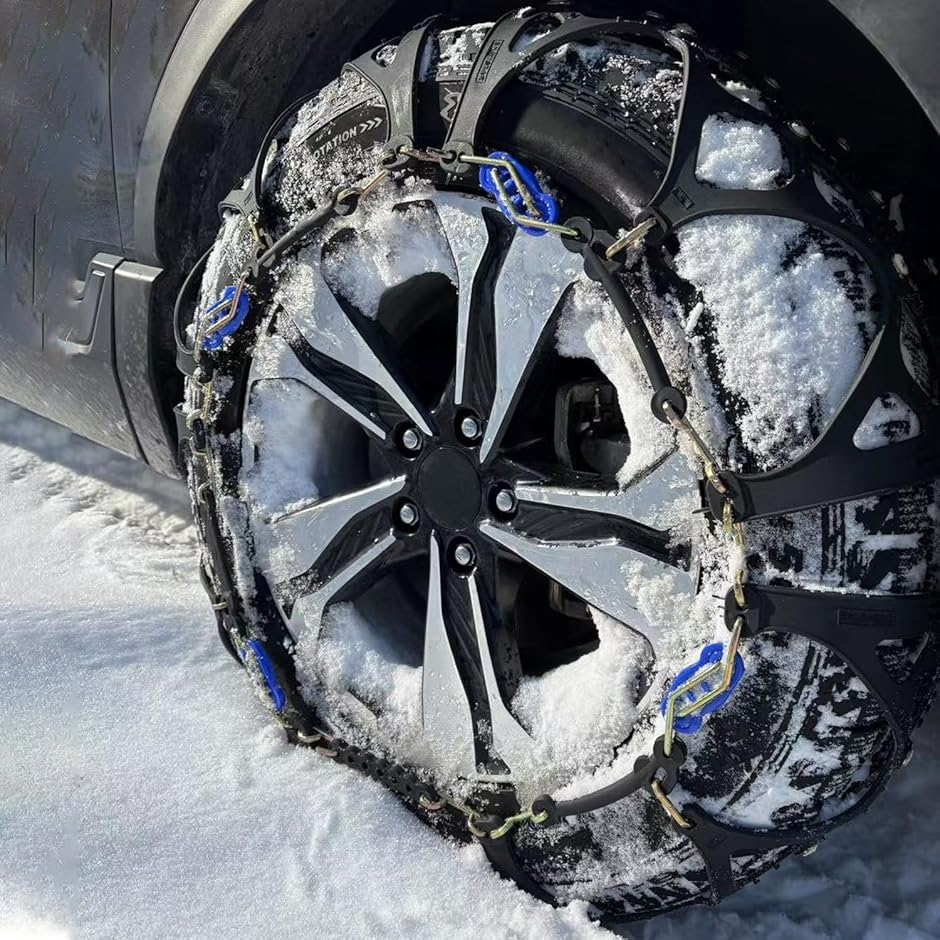 非金属 タイヤチェーン 軽自動車 チェーン規制対応 冬の雪?策 簡単装着