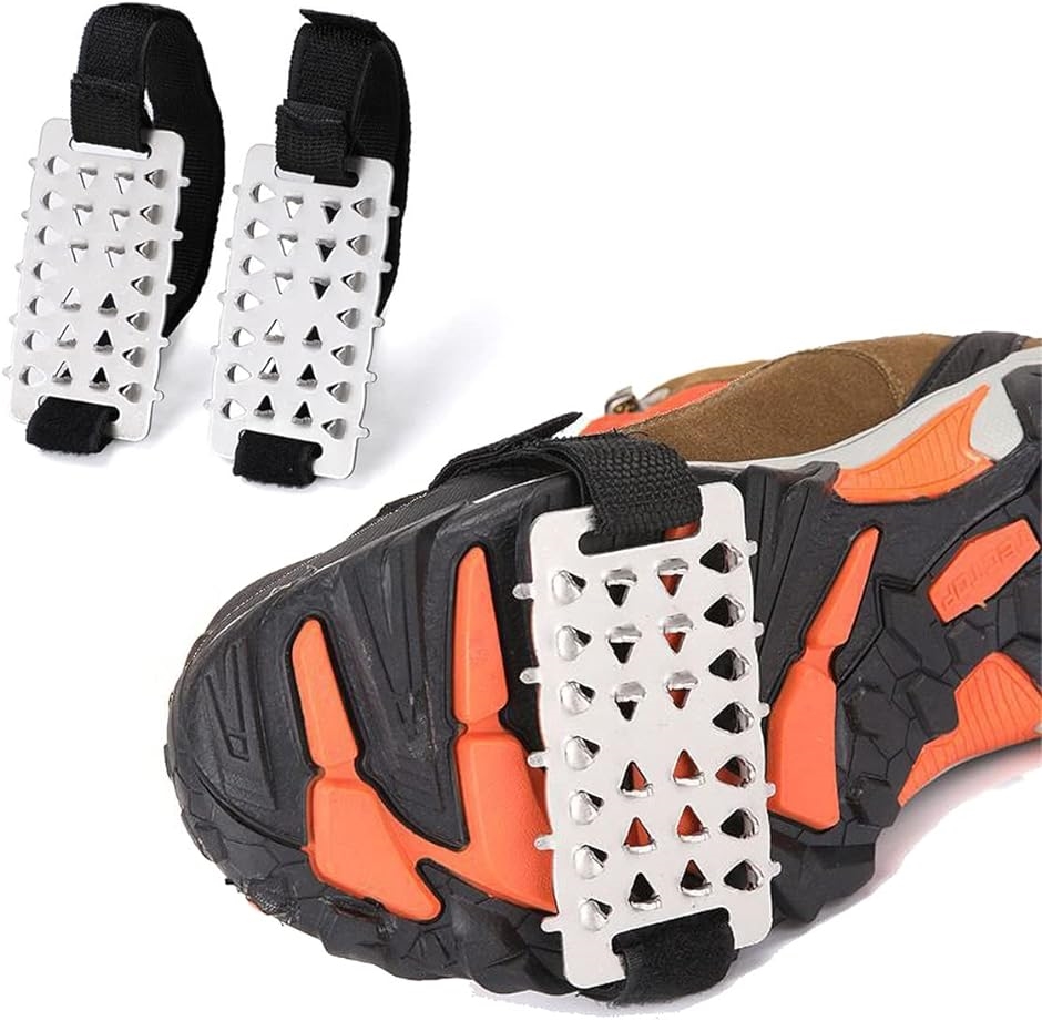 アイゼン ベルトに簡単装着 登山靴 トレッキングシューズ アウトドア 釣り 旅行用品 雪山 MDM( シンプルスタイル：026x2個入)｜horikku