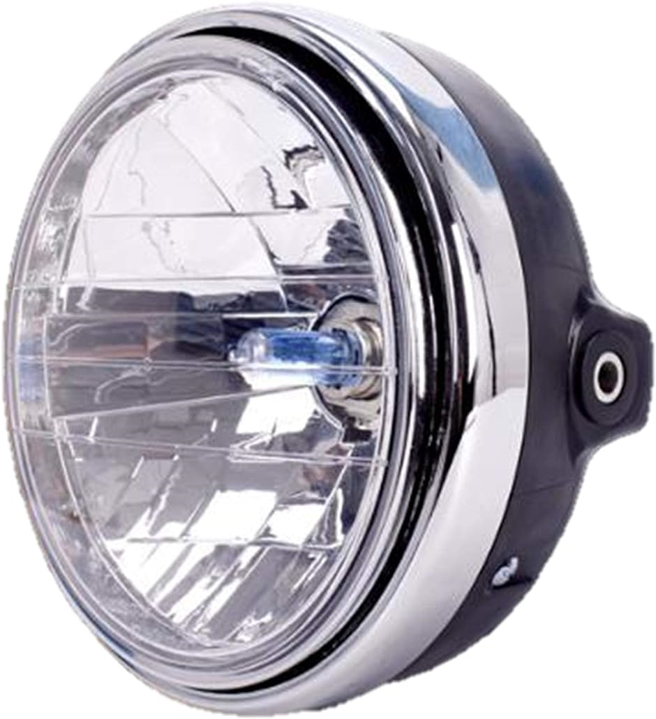 バイク 汎用 ヘッドライト リフレクター ダイヤモンドカット レンズ ハロゲン ランプ Ф180 バリオス ZRX ZR400 MDM( 1個)｜horikku