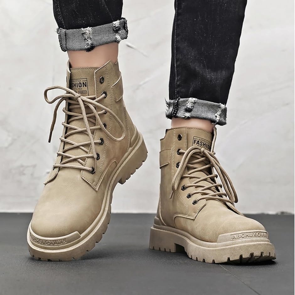 バイクブーツ ライディングブーツ ライダースブーツ PUレザー サイド