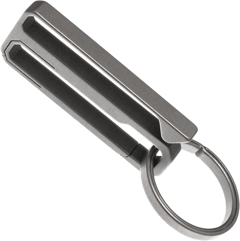 チタン カラビナ キーホルダー ベルト クリップ フック キーリング