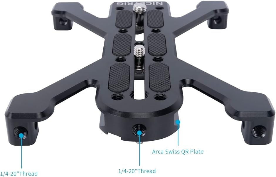 アルカスイス規格 四脚ベースプレート Arca-Swiss規格の三脚に対応する