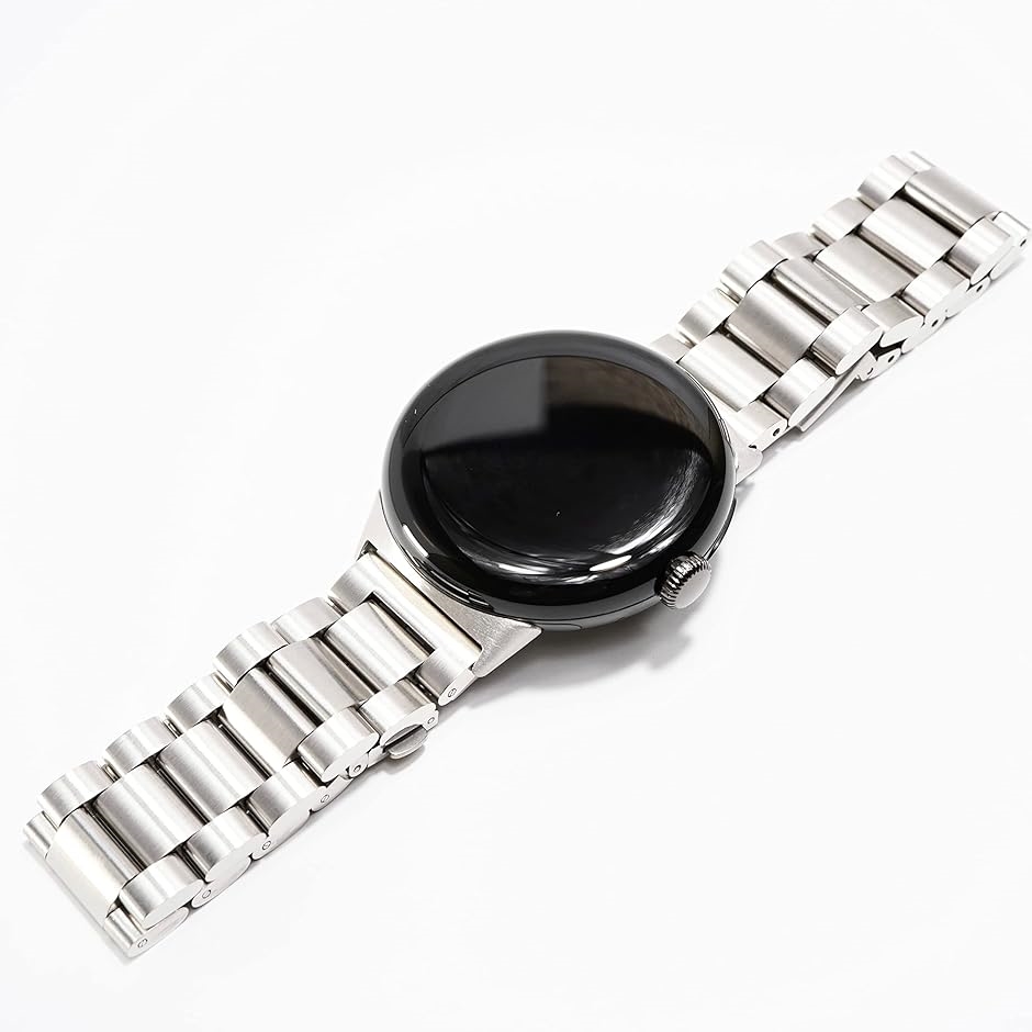 Google Pixel Watch Band シルバー 41mm Amazon.com: SUPLINK Stainless Steel Case and Bands