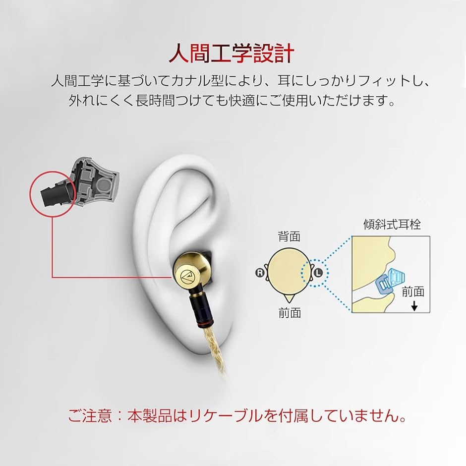 AP60 mmcxイヤホン 重低音 カナル型 ダイナミックドライバー ケーブルなし 自作 イヤホン筐体のみ : スピード発送 ホリック ...