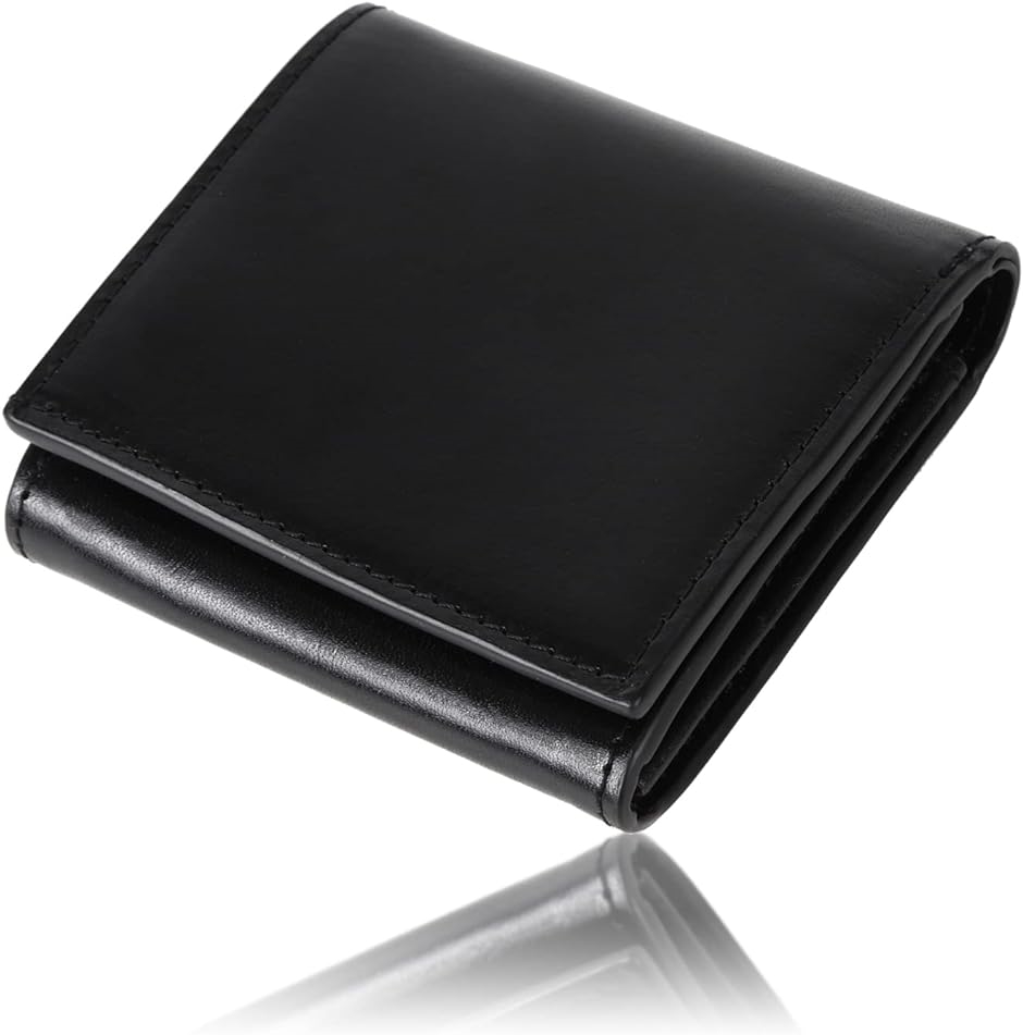 エクスビータ イタリアンレザー コンパクト 二つ折り財布 メンズ