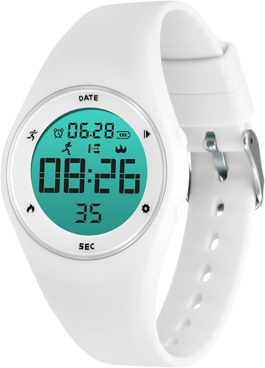 Yahoo! Yahoo!ショッピング(ヤフー ショッピング)子供腕時計 キッズ ホワイト 子供用スマートウォッチ活動量計 デジタル腕時計 多機能防水 MDM（ 03-ホワイト）